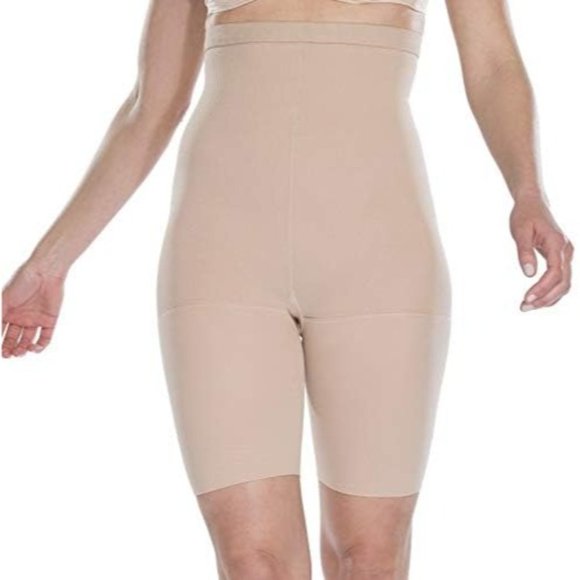 ASSETS RED HOT by SPANX Womens High-Waist Mid-Thigh Slimmer 1842 Barest Bare Siz - Picture 2 of 4